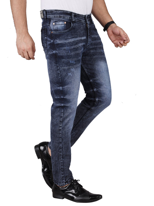 Biker's Garage Men Acid Wash Custom Jeans