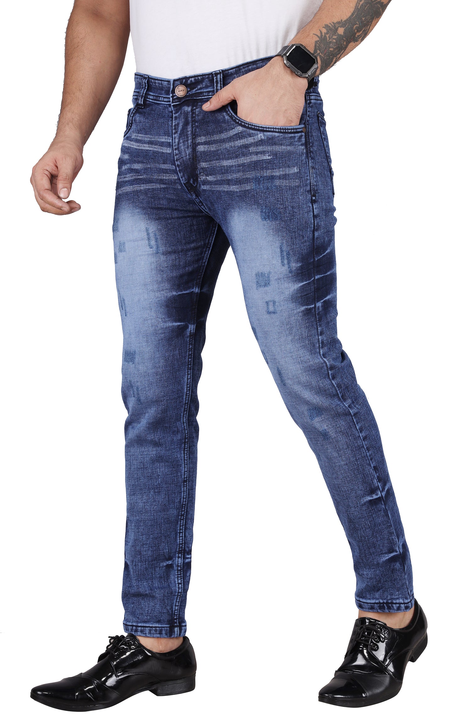 Biker's Garage Men Heavy Washed Jeans