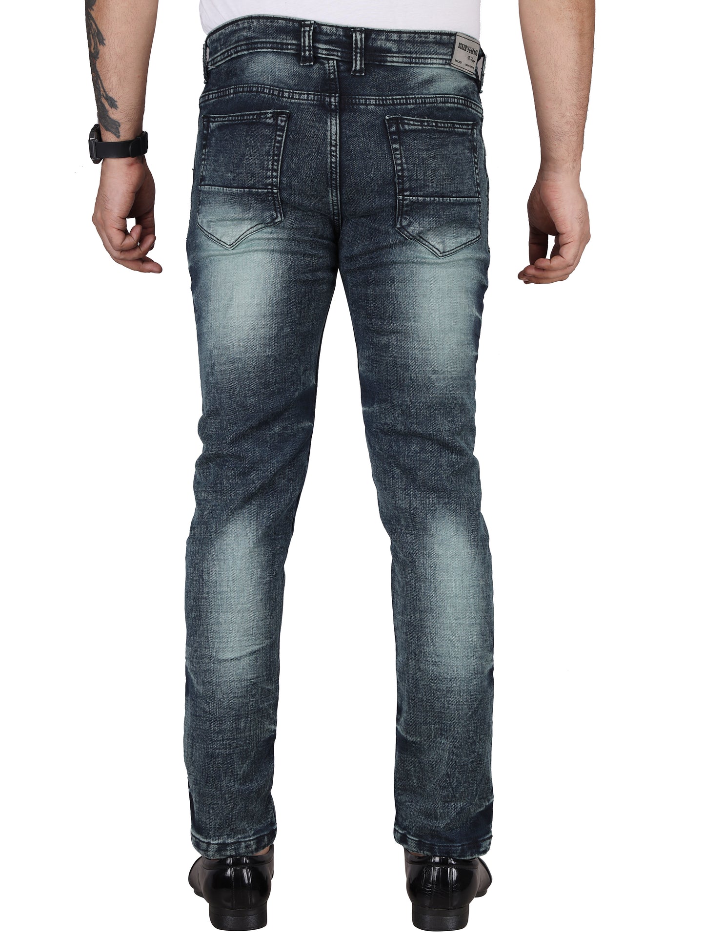 Biker's Garage Men Tinted Damaged Jeans