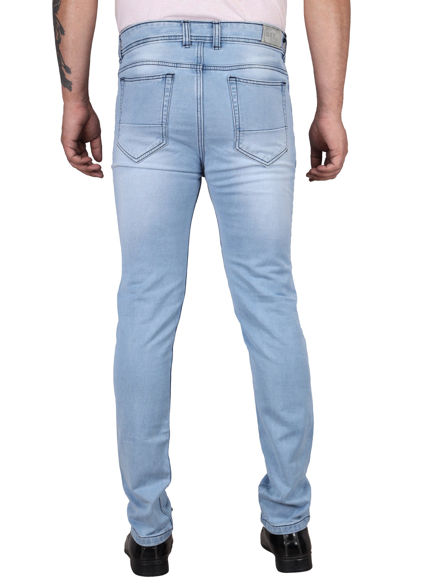 Biker's Garage Men Slim Mid Rise Light Blue Jeans