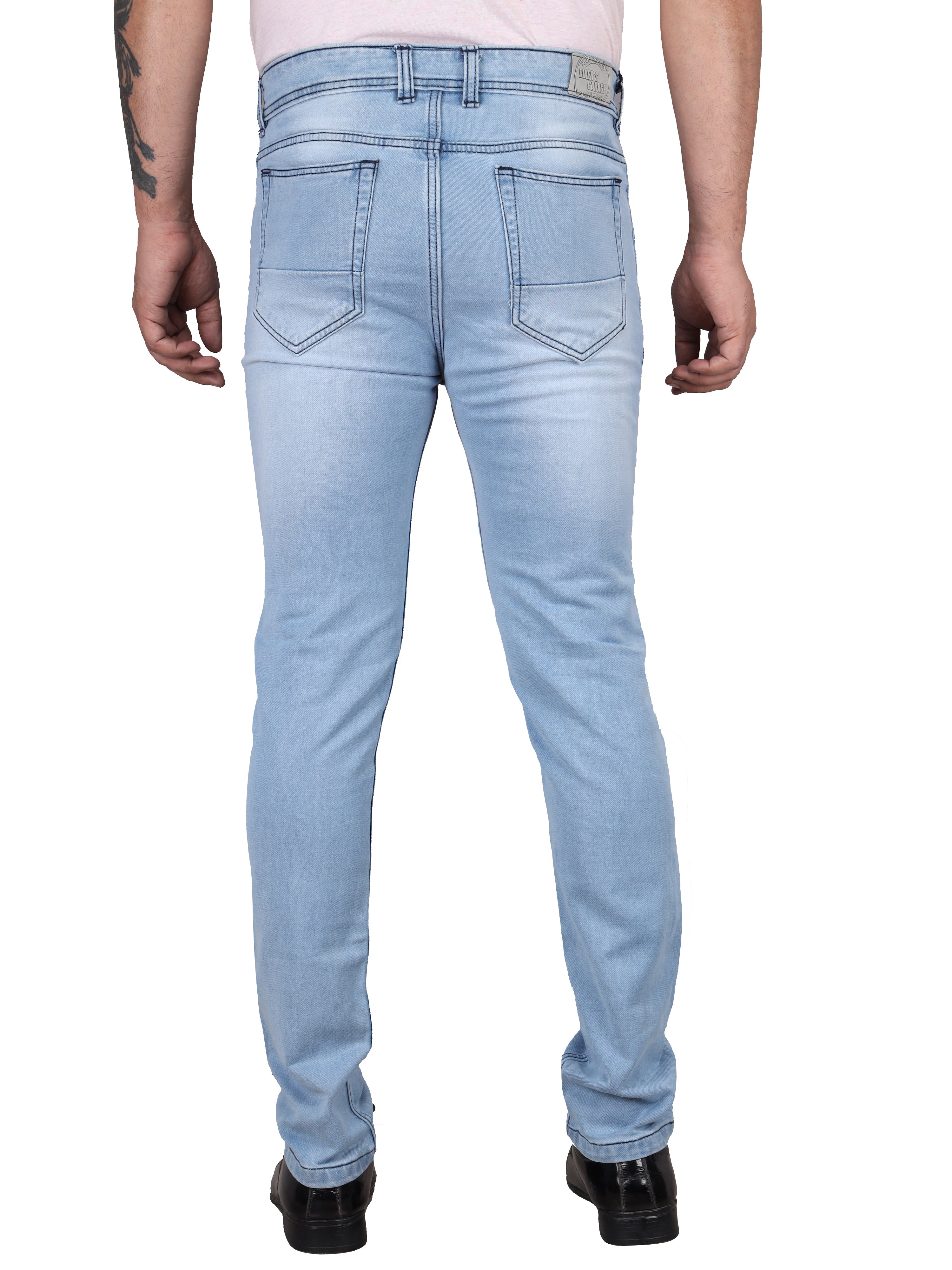Biker's Garage Men Slim Mid Rise Light Blue Jeans