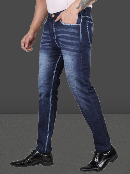 Biker's Garage Men Highlighted Stylist Jeans