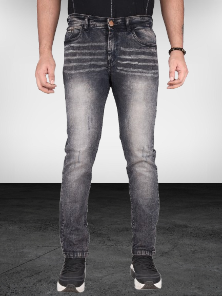 Biker's Garage Men Stone Washed Brownish  Jeans