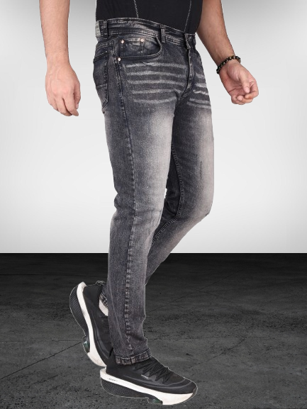 Biker's Garage Men Stone Washed Brownish  Jeans