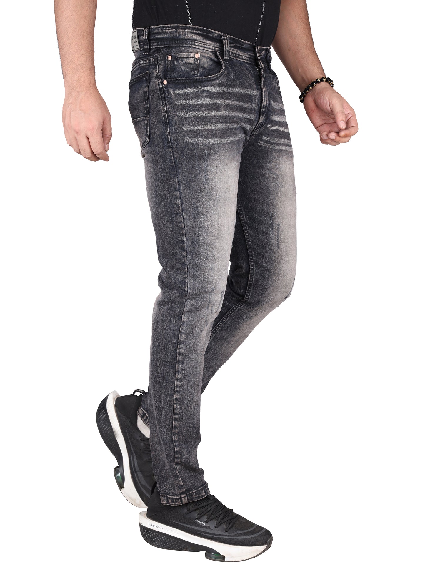 Biker's Garage Men Stone Washed Brownish  Jeans