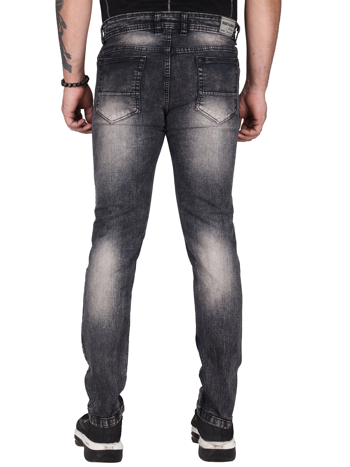 Biker's Garage Men Stone Washed Brownish  Jeans