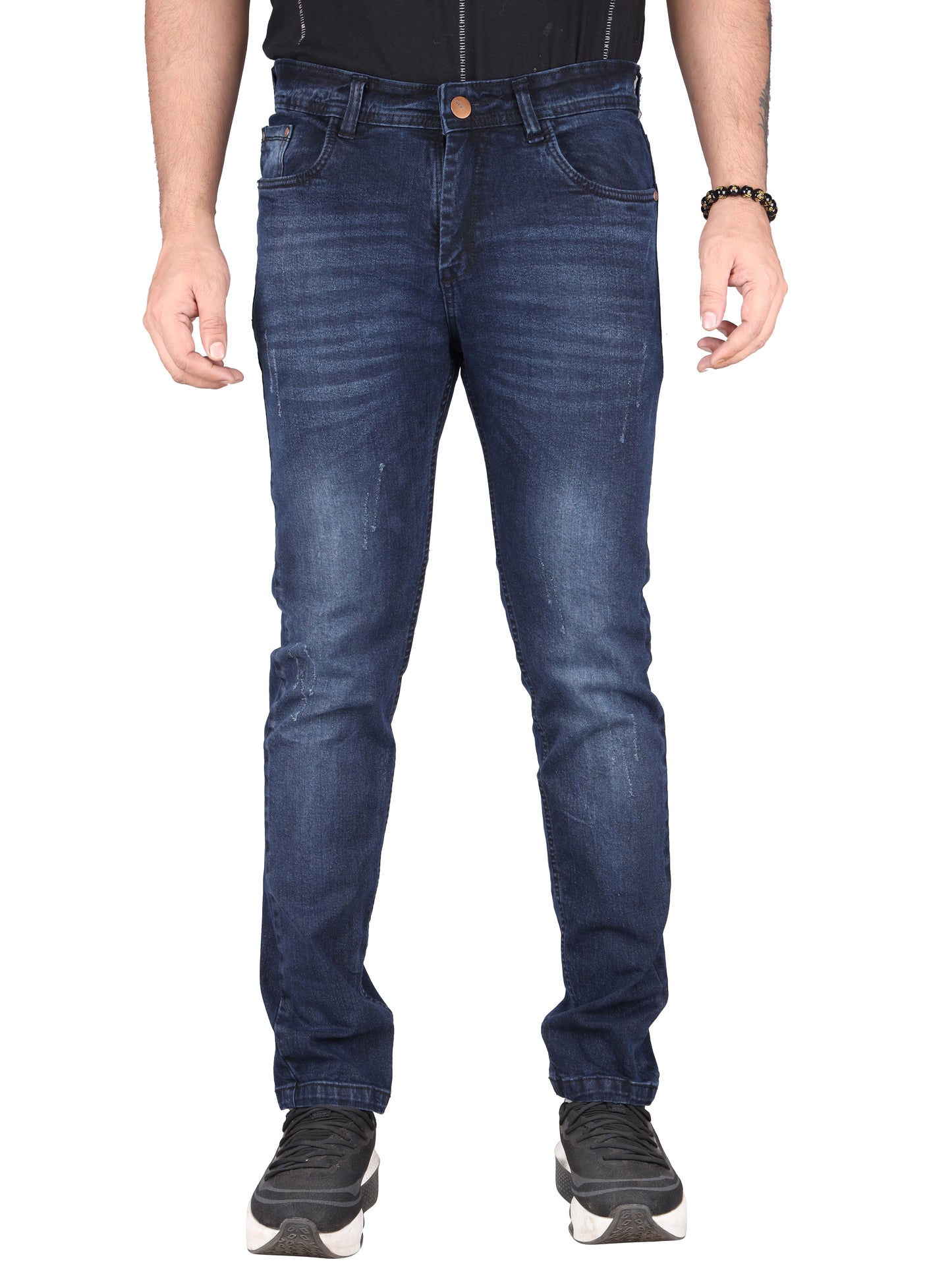 Biker's Garage Men Blue Damaged Jeans