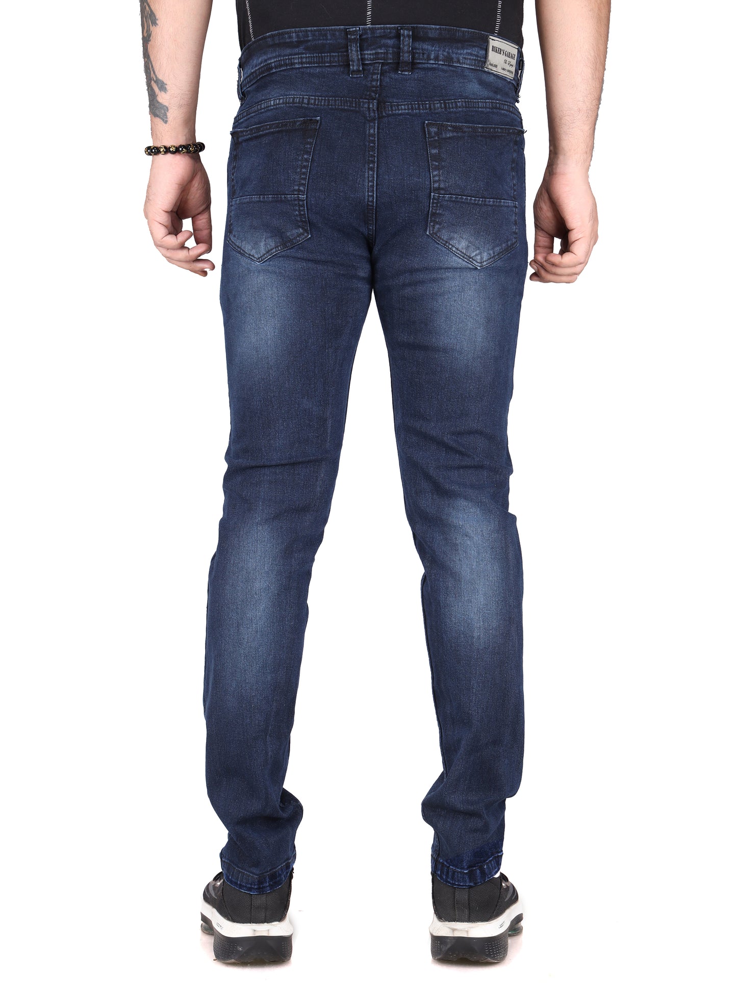Biker's Garage Men Blue Damaged Jeans