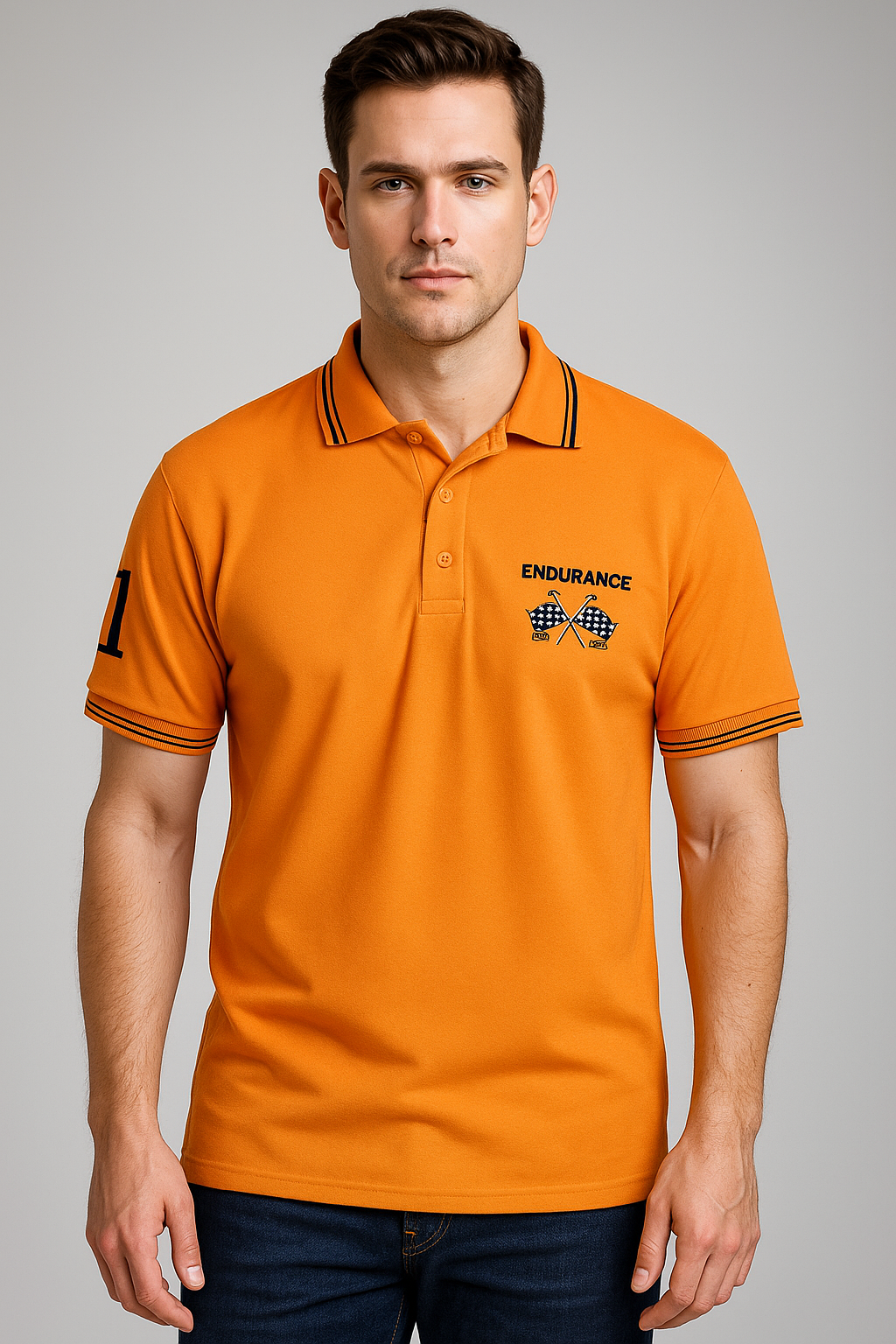 Men’s Premium Polo T-Shirt Combo (Maroon & Orange) – Stylish Dual Pack