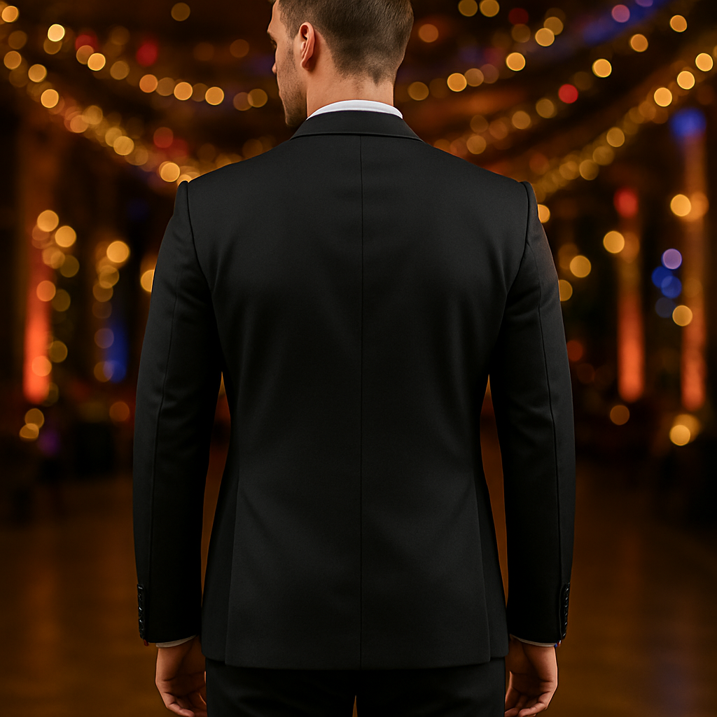 Black Luxury Sequin Lapel Tuxedo Suit for Men | Premium Wedding & Partywear Designer Suit Jacket