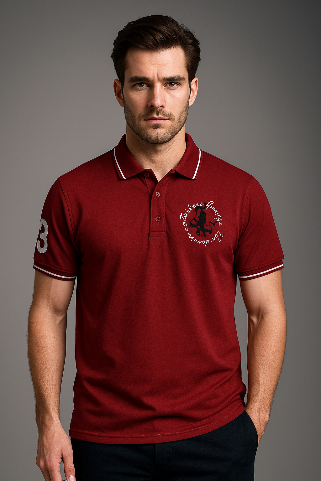 Men’s Premium Polo T-Shirt Combo (Maroon & Orange) – Stylish Dual Pack
